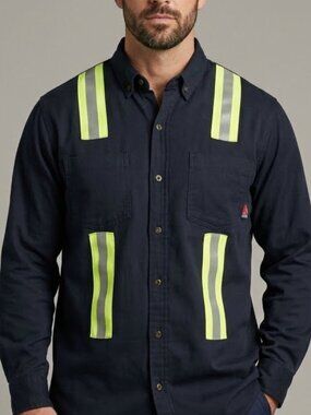 ⭐️ 5 for 20$! ⭐️ Safety Button Down Shirt NFPA2112, ARC Rated, Category 2
